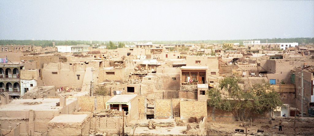 27 Kashgar From Top Of Bazaar Tower 1993